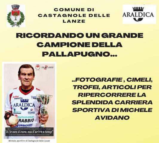 Castagnole delle Lanze | Mostra "Michele Avidano: ricordando un grande campione della pallapugno"