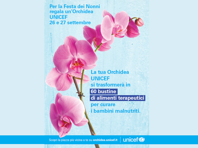 Solidarietà: successo per la vendita delle orchidee UNICEF